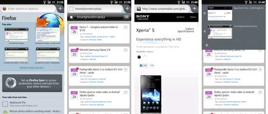 Firefox-screens