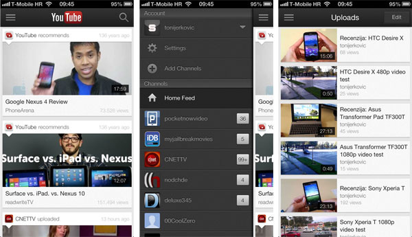 YouTube iOS 6