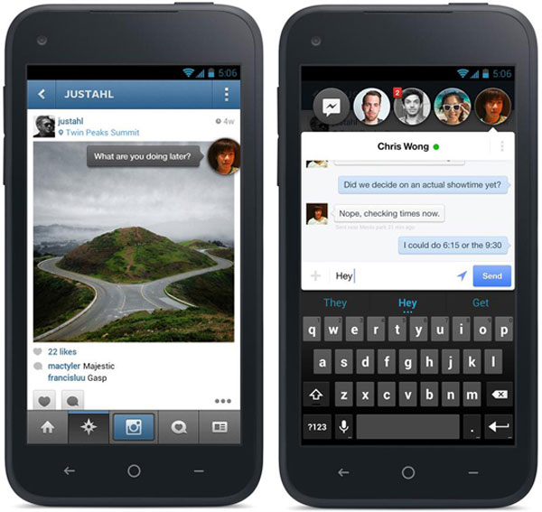 Facebook Home Chat Heads Facebook Home Chat Heads