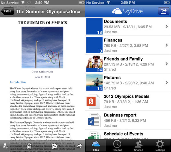 SkyDrive-3.0-iphone