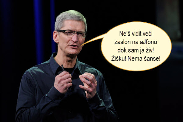 Tim Cook veći zaslon Tim Cook veći zaslon
