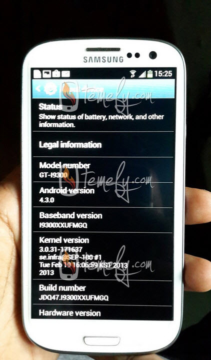 Galaxy S3 Android 4.3 Galaxy S3 Android 4.3