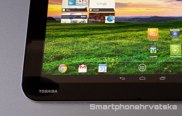 Toshiba excite pure recenzija - zaslon Toshiba excite pure recenzija - zaslon