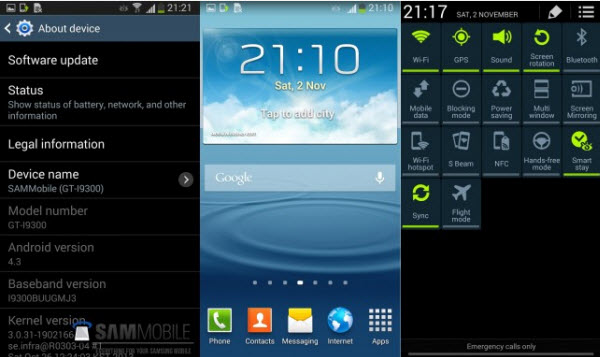 Android 4.3 Galaxy S3 upute Android 4.3 Galaxy S3 upute tutorijal