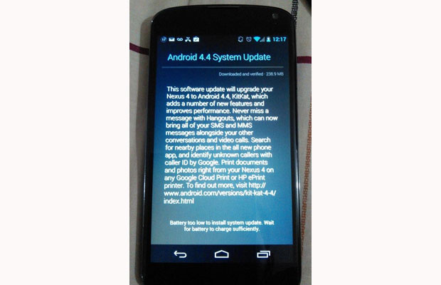 Krenula Android 4.4 nadogradnja za Nexus 4 Krenula Android 4.4 nadogradnja za Nexus 4