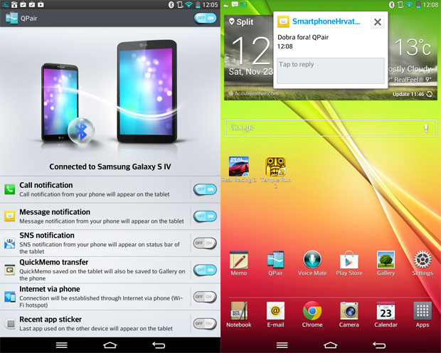 LG G Pad QPair LG G Pad QPair