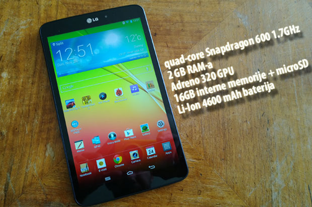 LG G Pad recenzija performanse LG G Pad recenzija performanse