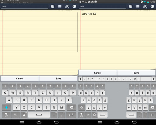 LG G Pad tipkovnica LG G Pad tipkovnica