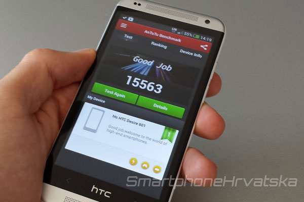 HTC Desire 601 recenzija performanse
