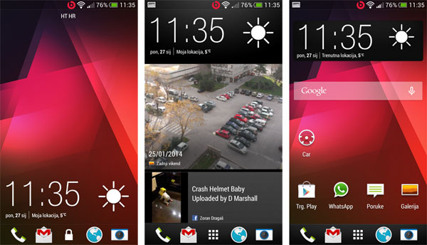 HTC Desire 601 recenzija softver