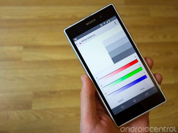 Xperia z1 white balance nadogradnja