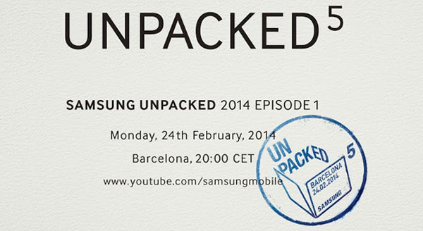 Samsung Unpacked 5 pozivnica - galaxy s5