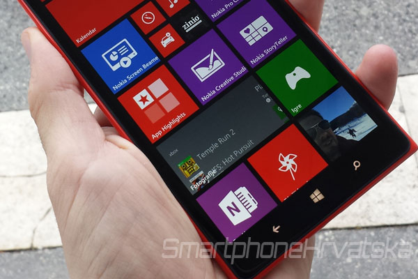 Lumia 1520 recenzija zaslon