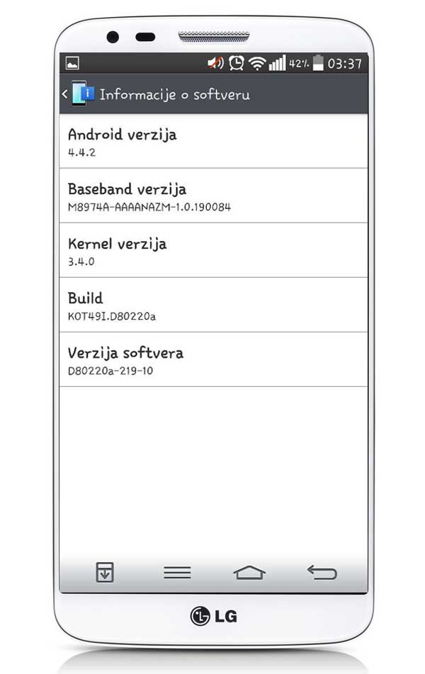 LG G2 KitKat Hrvatska