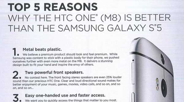 5 razloga zašto je HTC One bolji od galaxy s5