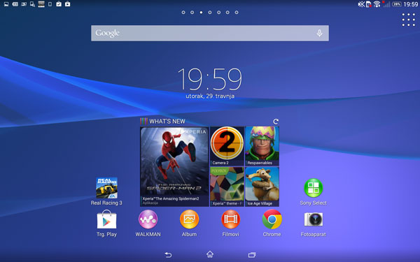Sony Xperia Z2 Tablet Recenzija