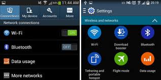 Galaxy S4 vs Galaxy S5 settings
