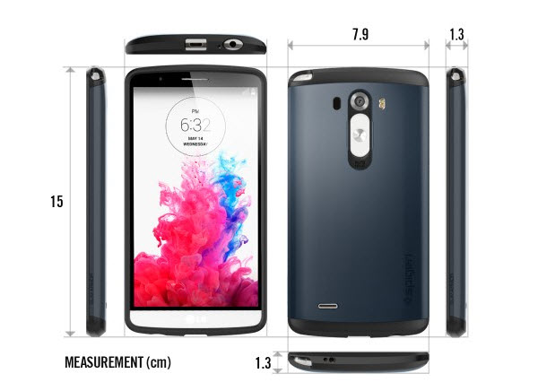 LG G3 dimenzije Spigen