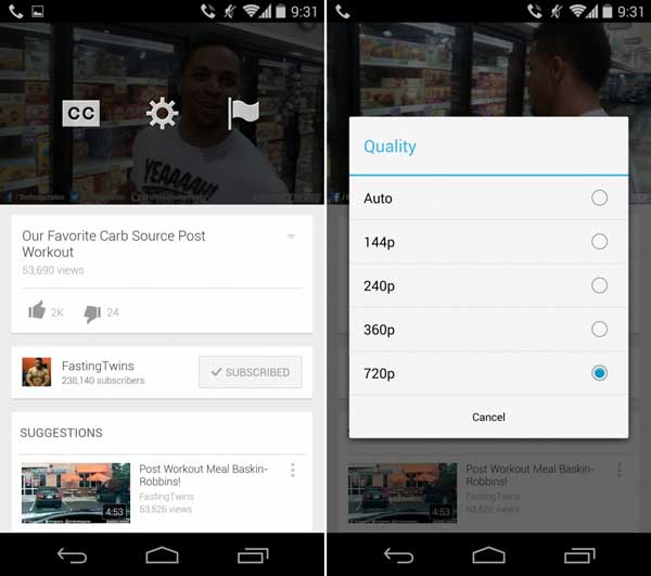 YouTube 5.7 za Android