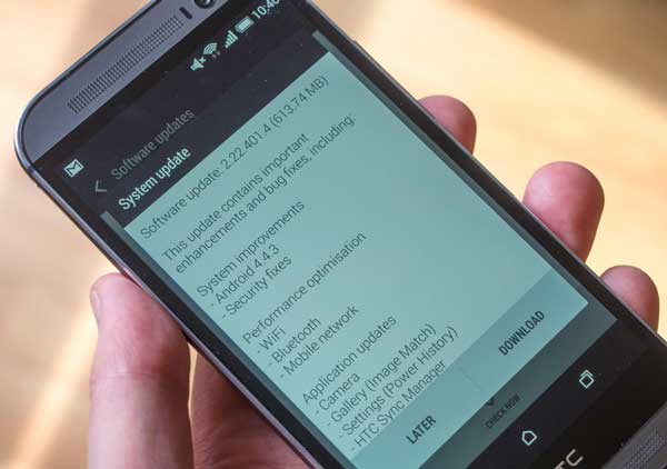 HTC One M8 android 4.4.3 nadogradnja