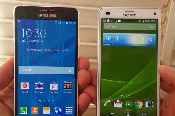 Galaxy Alpha vs xperia z3 compact