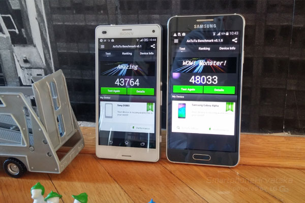 Galaxy Alpha vs xperia z3 compact