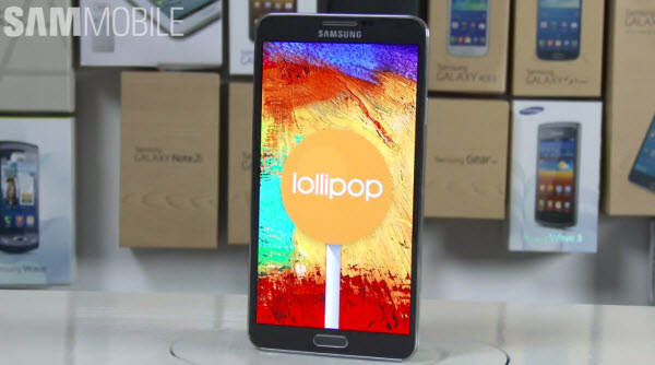 Galaxy Note 4 Lollipop na videu