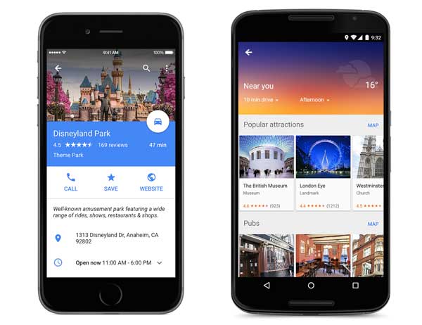 google Maps 9.0 Material dizajn