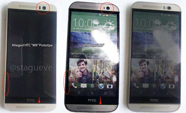 HTC One M9 tanji okvir zaslona