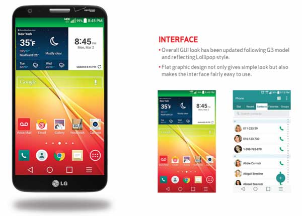 LG G2 Lollipop verizon