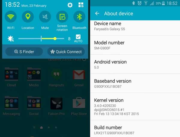 galaxy s5 bešumni profil