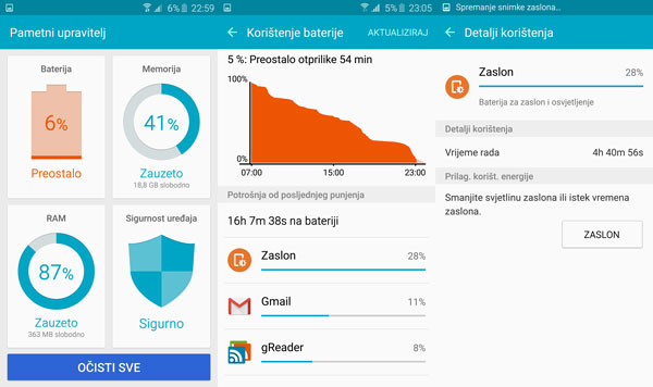 galaxy s6 test baterije 2
