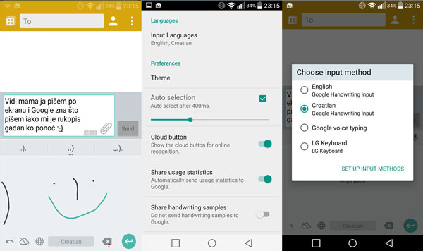 Google Handwriting Input