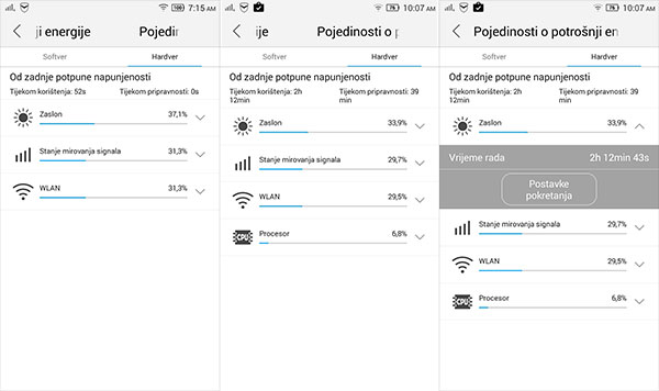 Lenovo P70 test baterije
