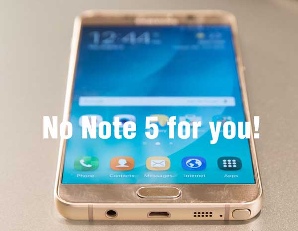 Galaxy Note 5 ove godine neće u Europu