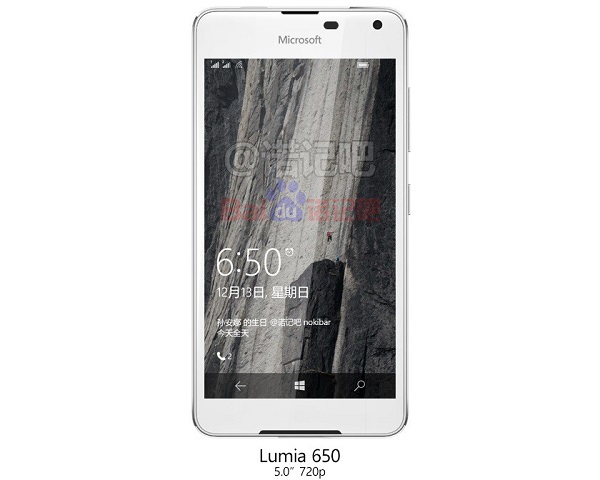 Microsoft Lumia 650 na novom renderu