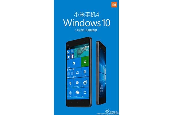 xiaomi mi 4 windows 10