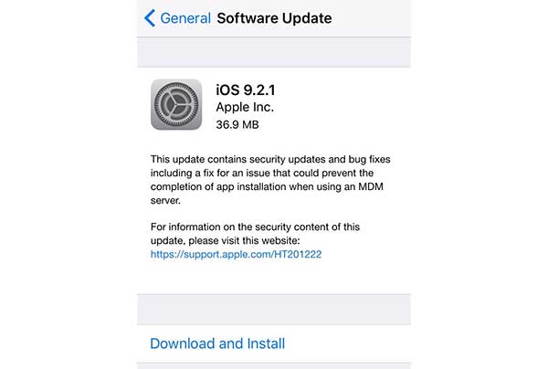 iOS 9.2.1 poboljšava performanse za iPhone 4s i iPhone 5