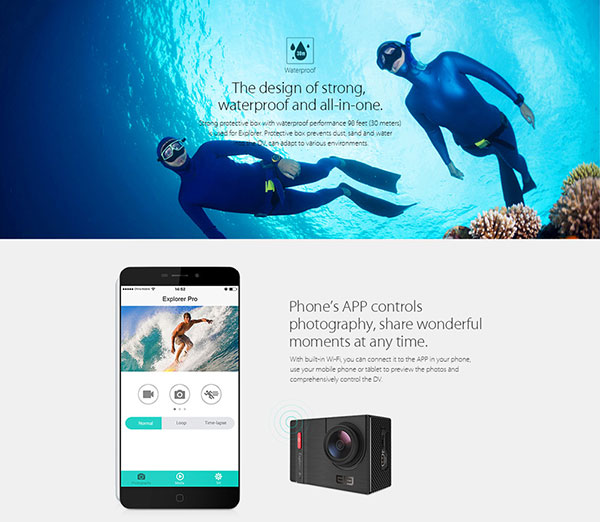Elephone Explorer Pro 4K 12MP WiFi Action Camera (3)