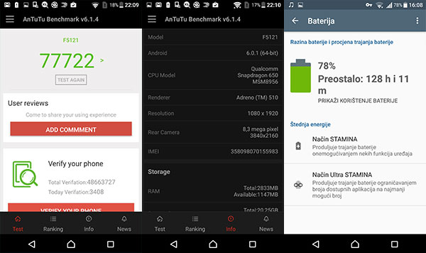 Sony Xperia X recenzija