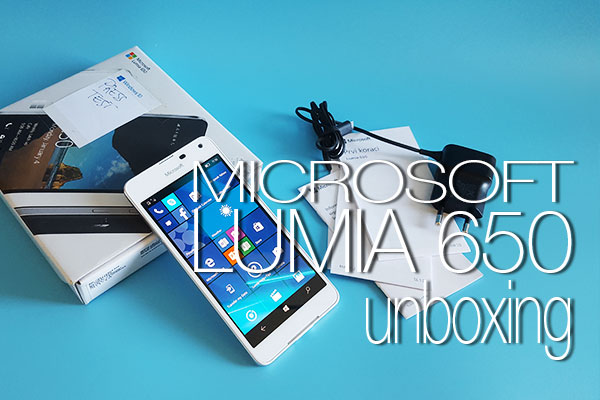 lumia 650 unboxing