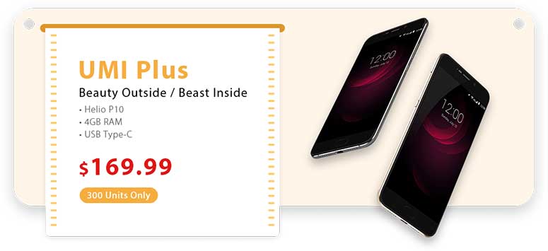 Akcija na Umi smartphone u Gearbestu, UMI Plus E sa 6 GB RAM-a samo $229