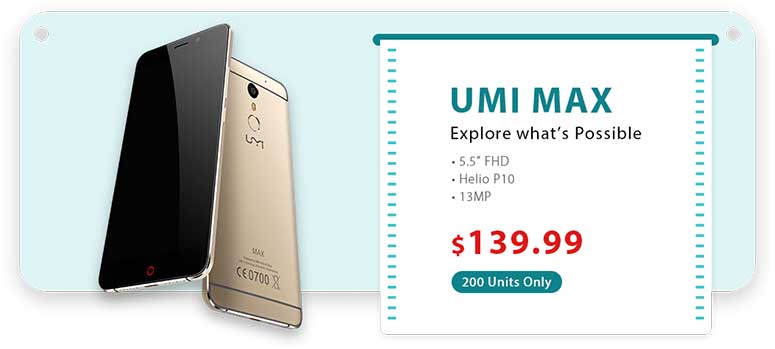 Akcija na Umi smartphone u Gearbestu, UMI Plus E sa 6 GB RAM-a samo $229