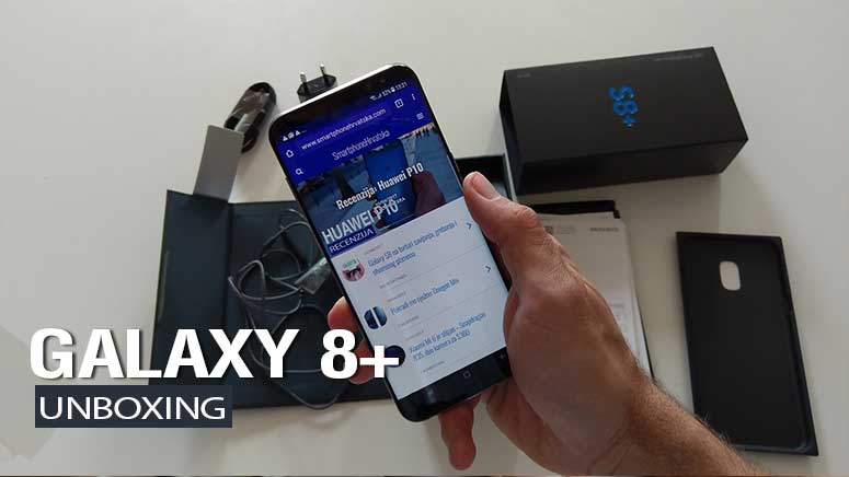 Galaxy S8+ unboxing