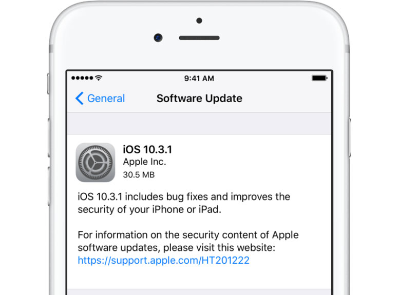 iOS-10.3.1-ažuriranje