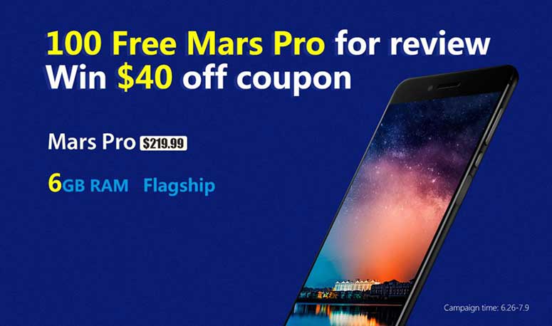 Vernee Mars Pro giveaway