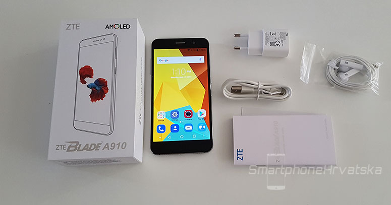 ZTE BLADE A910 unboxing