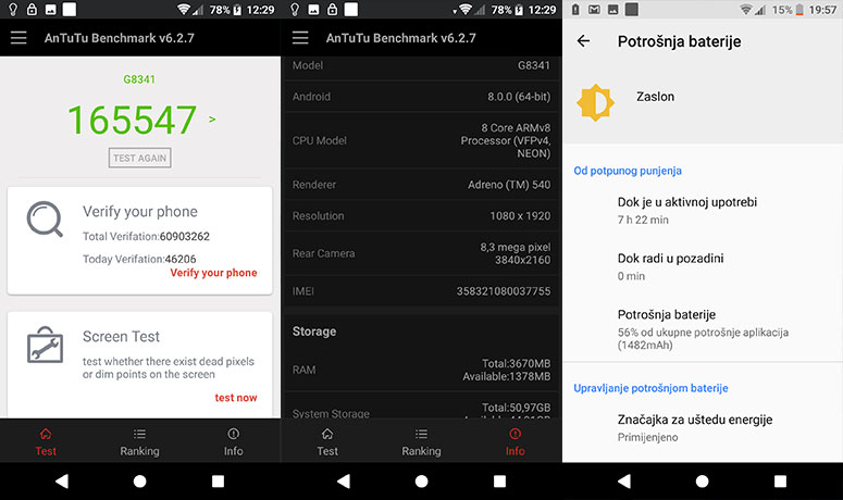 xperia xz1 recenzija