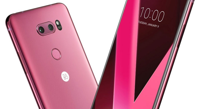 LG V30 raspberry rose