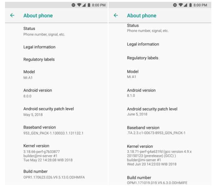 Xiaomi Mi A1 dobio Android 8.1 ali budite oprezni!